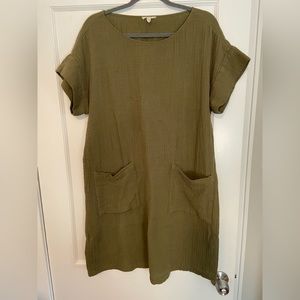 Eileen Fisher Dress Cotton Gauze